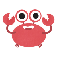 le plus mignon Crabe illustration png