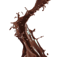 Chocolate splash isolated. Chocolate explosion png