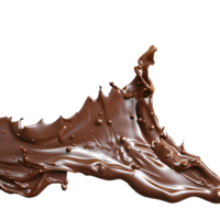 Chocolat éclaboussure isolé. Chocolat explosion png