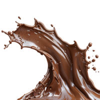 cioccolato spruzzo isolato. cioccolato esplosione png