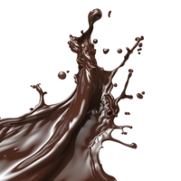 choklad stänk isolerat. choklad explosion png