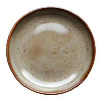 beige piatto. neutro ceramica piatto. beige piatto con struttura superiore Visualizza isolato. piatto piatto posizione. tupperware per cucina uso png