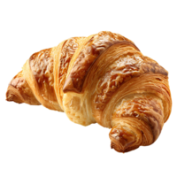 Croissant. Französisch Gebäck Croissant oben Sicht. Puff Gebäck Dessert isoliert png