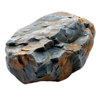 rock. pierre isolé. gris Roche Haut vue png