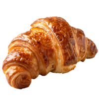 croissant. French pastry croissant top view. Puff pastry dessert isolated png