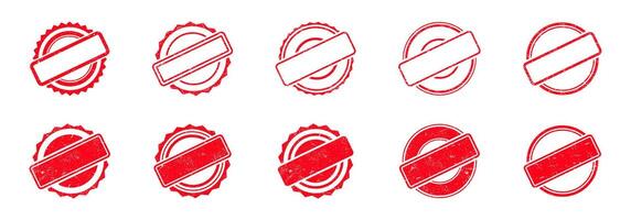 Rubber stamp collection. rubber stamp template collection. Stamp icon set. EPS 10 vector