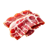 Italian speck isolated on transparent background, cut out, or clipping path. png