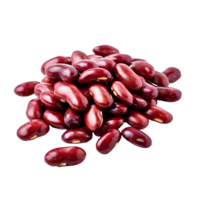 Red beans isolated on transparent background, cut out, or clipping path. png