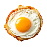 fritte uovo isolato su trasparente sfondo, tagliare fuori, o ritaglio sentiero. png