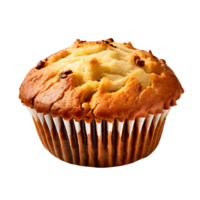 Viennese muffin pastry isolated on transparent background, cut out, or clipping path. png