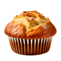 Viennese muffin pastry isolated on transparent background, cut out, or clipping path. png