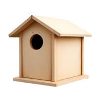 houten vogelhuisje geïsoleerd Aan transparant achtergrond, besnoeiing uit, of knipsel pad. png