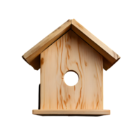 houten vogelhuisje geïsoleerd Aan transparant achtergrond, besnoeiing uit, of knipsel pad. png