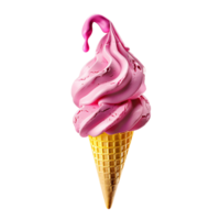 Clear Ice Cream Cone with Background png