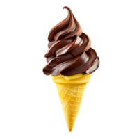 isolé cône avec la glace crème art png