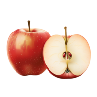 Clear Apple with Water Droplets on Background png