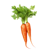 vibrant carottes isolé sur clair Contexte png