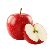 Juicy Apple with Transparent Background Clipart png