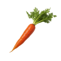 Carrots with Greens and Transparent Background Clipart png