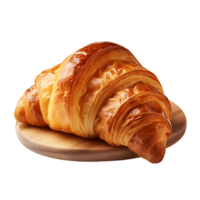 Golden Croissant Clipart with Transparency png