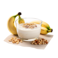 saudável baunilha pudim tigela fresco banana png