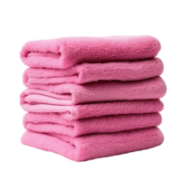 Petal Soft Pile Pink Towels Stacked High png