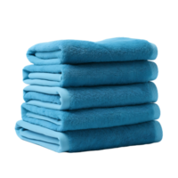 Tranquil Tower Stack of Light Blue Towels png