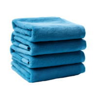 Azure Elegance Stack of Light Blue Towels png