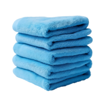 Sky Blue Comfort Stack of Soft Towels png