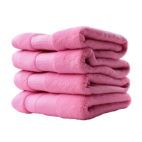 Pink Paradise Stack of Plush Towels png