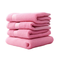 Cotton Candy Clouds Tower of Soft Pink Towels png