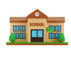 escola ícone 3d render conceito do Educação ícone ilustração png