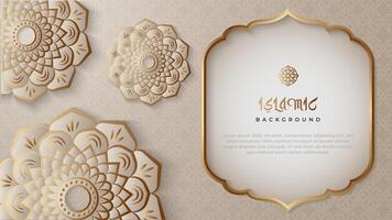 Luxury islamic background with empty space vector