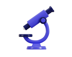 microscope icône 3d le rendu illustration png