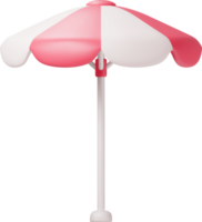 3d rouge plage parapluie png