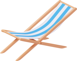 3D Wooden Chaise Lounge png