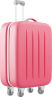 3D Red Travel Suitcase png