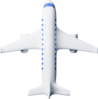 3d Weiß realistisch Flugzeug png