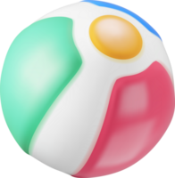 3d bunt Strand Ball png