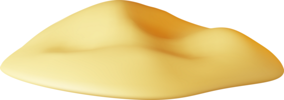 3D Beach Sand Icon png