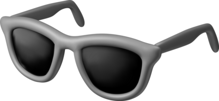 3d noir des lunettes de soleil icône png