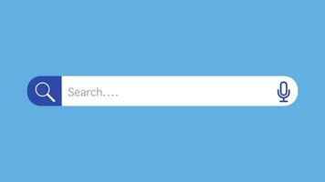 search icon on blue background vector