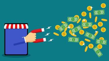 cómo a hacer dinero en línea con afiliado márketing vector