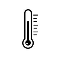 a thermometer icon on a white background vector