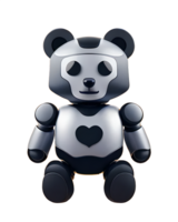 3D Illustration robotic bear png