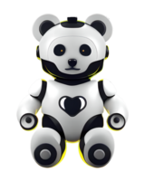 3D Illustration robotic bear png