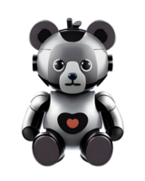 3D Illustration robotic bear png