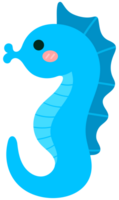 des gamins main tiré mignonne été éléments ensemble hippocampe png