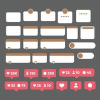 Window Frame Social Media Interaction vector