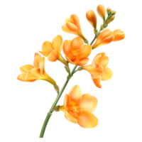 freesia fleur, exquis fleur de élégance, isolé sur transparent Contexte. png